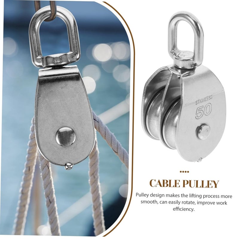 Heavy Duty Silent Double Pulley Wheel For Track And Ceiling Mount System - Image 2